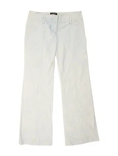 Pre-owned Balmain Wide Leg Pants In Blue