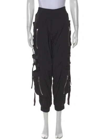 Pre-owned Balmain Wide Leg Pants In Gray