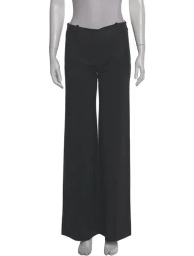 Pre-owned Balmain Wide Leg Pants In Gray