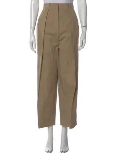 Pre-owned Balmain Wide Leg Pants In Neutral