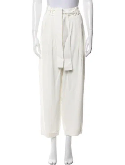 Pre-owned Balmain Wide Leg Pants In Neutral