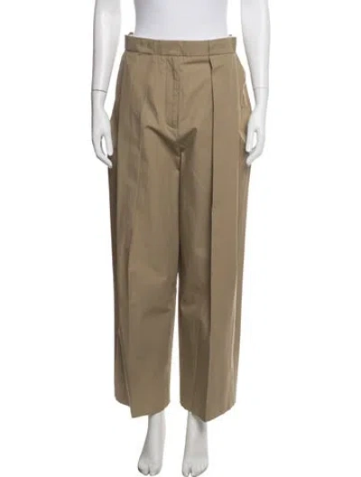 Pre-owned Balmain Wide Leg Pants In Neutral