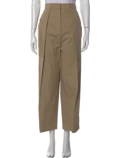 Pre-owned Balmain Wide Leg Pants In Neutrals