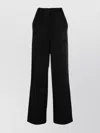 Balmain Crepe Straight-leg Tailored Trousers In Black