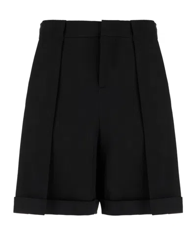 BALMAIN WOOL BERMUDA SHORTS