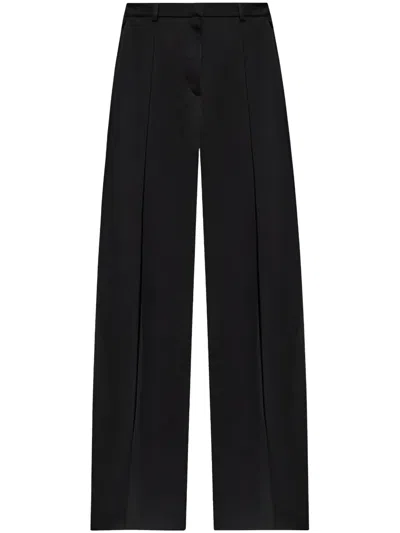 Balmain Wide-leg Trousers In Black