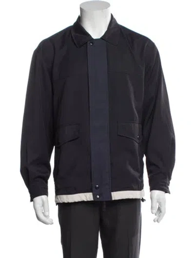 Pre-owned Balmain Windbreaker In Blue