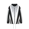 Balmain Color Block Patterned Multicuts Nylon Windbreaker