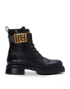 Balmain Combat Ankle Boots In Black