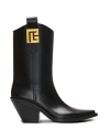 Balmain Tess 55mm Logo-plaque Boots In Black