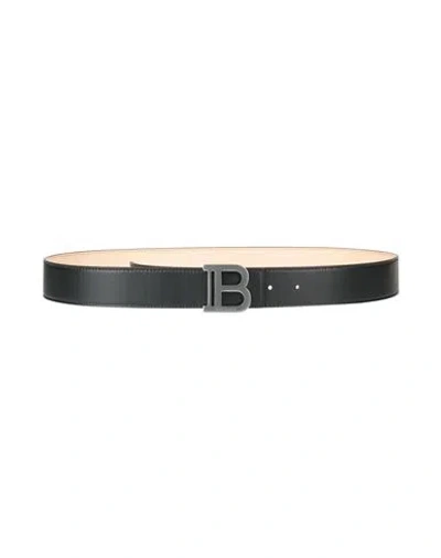 Balmain Woman Belt Black Size 36 Calfskin