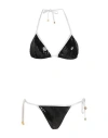 Balmain Woman Bikini Black Size 4 Polyamide, Elastane In Black