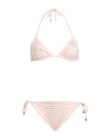 Balmain Woman Bikini Pink Size 12 Polyamide, Elastane In Pink