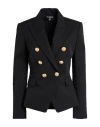 Balmain Double-breasted Black Jacket In Black