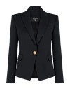 Balmain Cotton-blend Single-breasted Blazer In Black