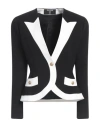 BALMAIN BALMAIN WOMAN BLAZER BLACK SIZE 8 VIRGIN WOOL