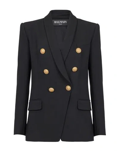 Balmain Doppelreihiger Blazer In Black