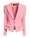 Balmain Woman Blazer Pink Size 10 Wool