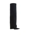 Balmain Ariel 120mm Pointed-toe Boots In Black