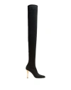 Balmain Medusa Sculpted-heel 100mm Boots In Black