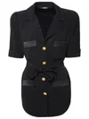 Balmain Camicia Sahariana In Black