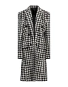 Balmain Woman Coat White Size L Wool, Polyamide In White