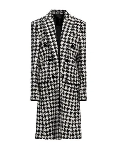 Balmain Woman Coat White Size L Wool, Polyamide