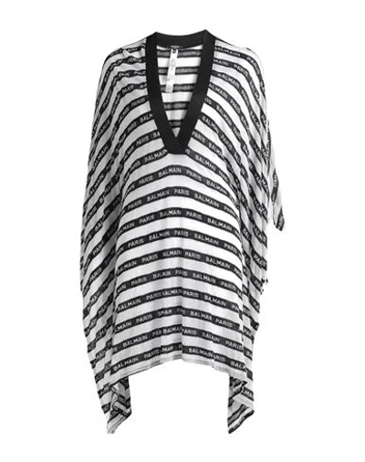 Balmain Woman Cover-up White Size S/m Viscose, Modal