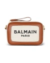 Balmain B-army Mini Camera Bag Crossbody In Beige