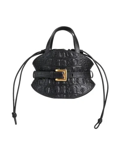 Balmain Woman Handbag Black Size - Calfskin, Lambskin
