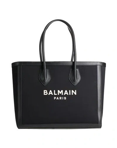 Balmain Woman Handbag Black Size - Cotton