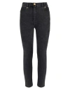Balmain High-rise Slim Fit Jeans In Black
