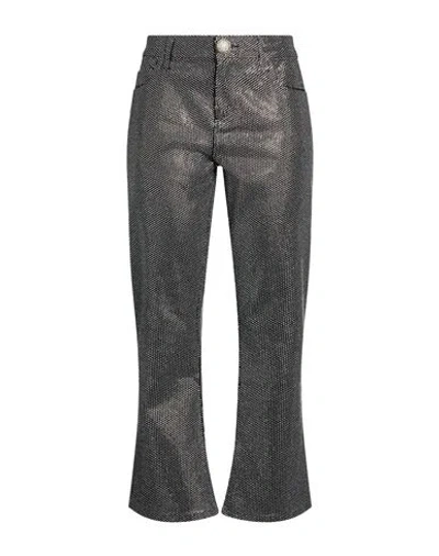 Balmain Woman Jeans Black Size 2 Cotton, Elastane