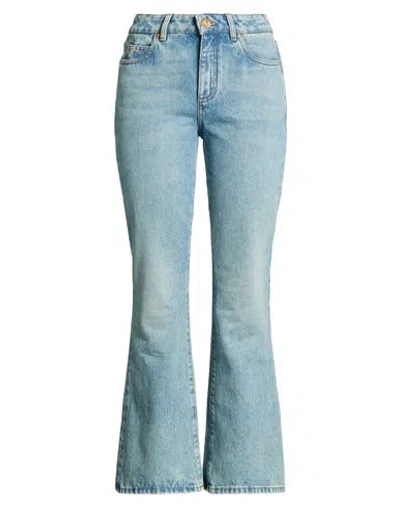 Balmain Woman Jeans Blue Size 10 Cotton