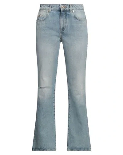 Balmain Woman Jeans Blue Size 6 Cotton