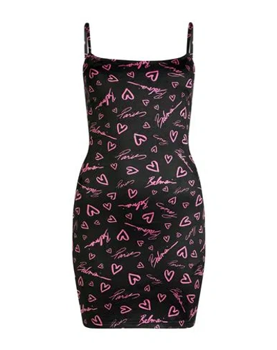 Balmain Woman Mini Dress Black Size 2 Polyester, Elastane