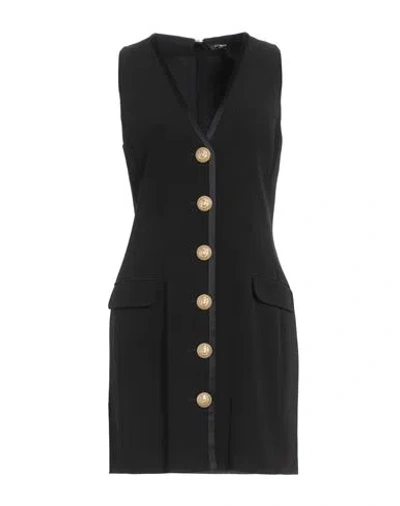 Balmain Woman Mini Dress Black Size 8 Viscose