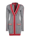 Balmain Monogram Print Knitted Dress In Black