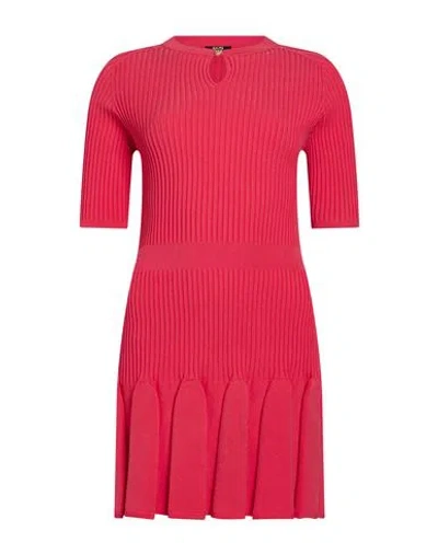 Balmain Woman Mini Dress Magenta Size 8 Viscose, Polyester