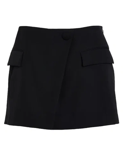 Balmain Woman Mini Skirt Black Size 8 Virgin Wool