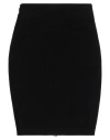 Balmain Woman Mini Skirt Black Size 8 Viscose, Polyester