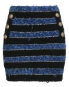 Balmain Patterned Skirt In Blue