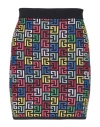 Balmain Multicolor Pb-intarsia Knitted Mini Skirt In Fantasy