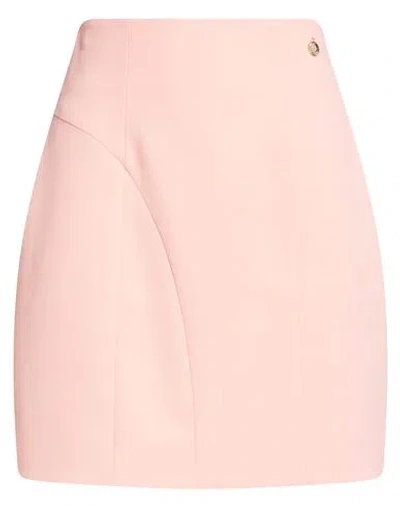 Balmain Woman Mini Skirt Salmon Pink Size 10 Viscose