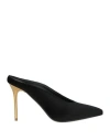 Balmain Woman Mules & Clogs Black Size 6 Polyester, Elastane In Black