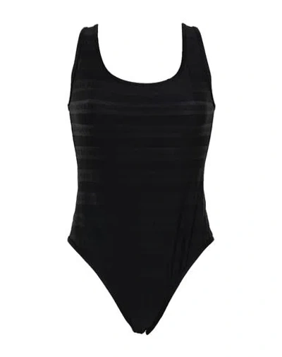 BALMAIN BALMAIN WOMAN ONE-PIECE SWIMSUIT BLACK SIZE 10 POLYAMIDE, ELASTANE