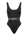 Balmain Woman One-piece Swimsuit Black Size 8 Polyamide, Elastane In Black