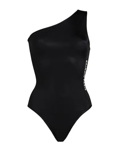 Balmain Woman One-piece Swimsuit Black Size 8 Polyamide, Elastane
