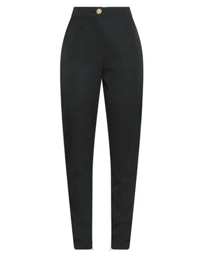 Balmain Woman Pants Black Size 10 Virgin Wool, Elastane In Blue