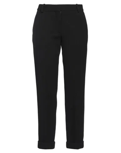 BALMAIN BALMAIN WOMAN PANTS BLACK SIZE 8 VIRGIN WOOL